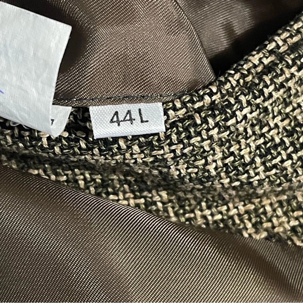 Mappelli De Milano Men 44L Brown Silk Wool Blazer Sport Coat Heavyweight‎ Casual